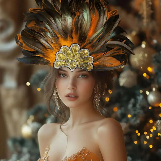 Fascinator Plumes Multicolores