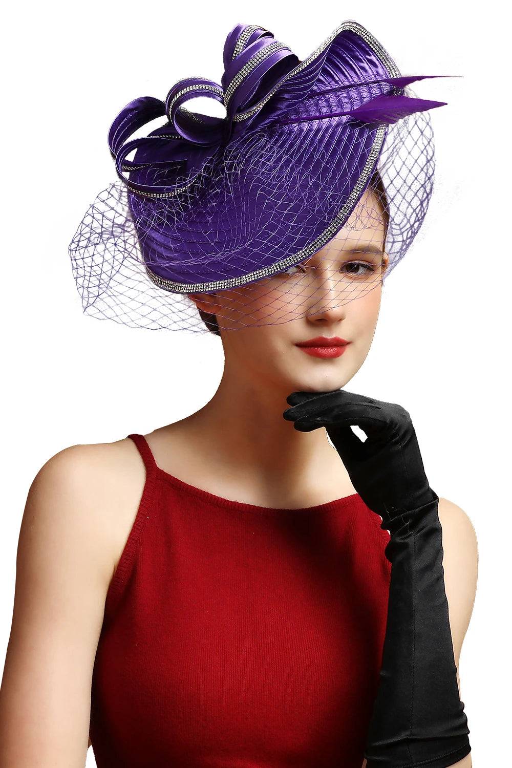 Fascinator Satin de Noël