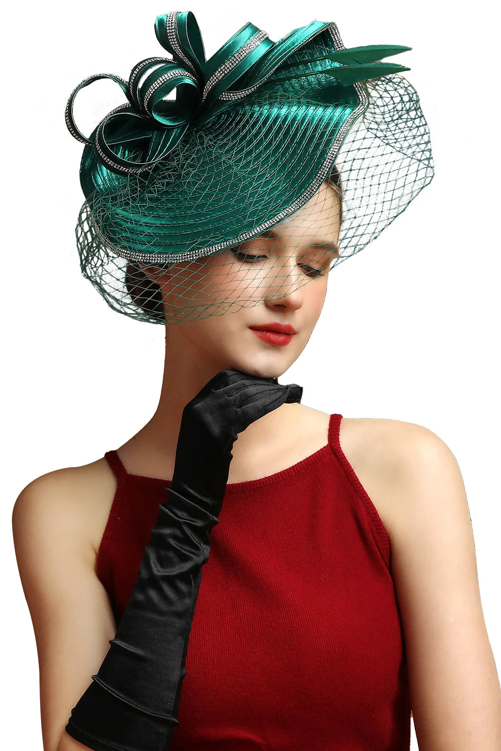 Fascinator Satin de Noël