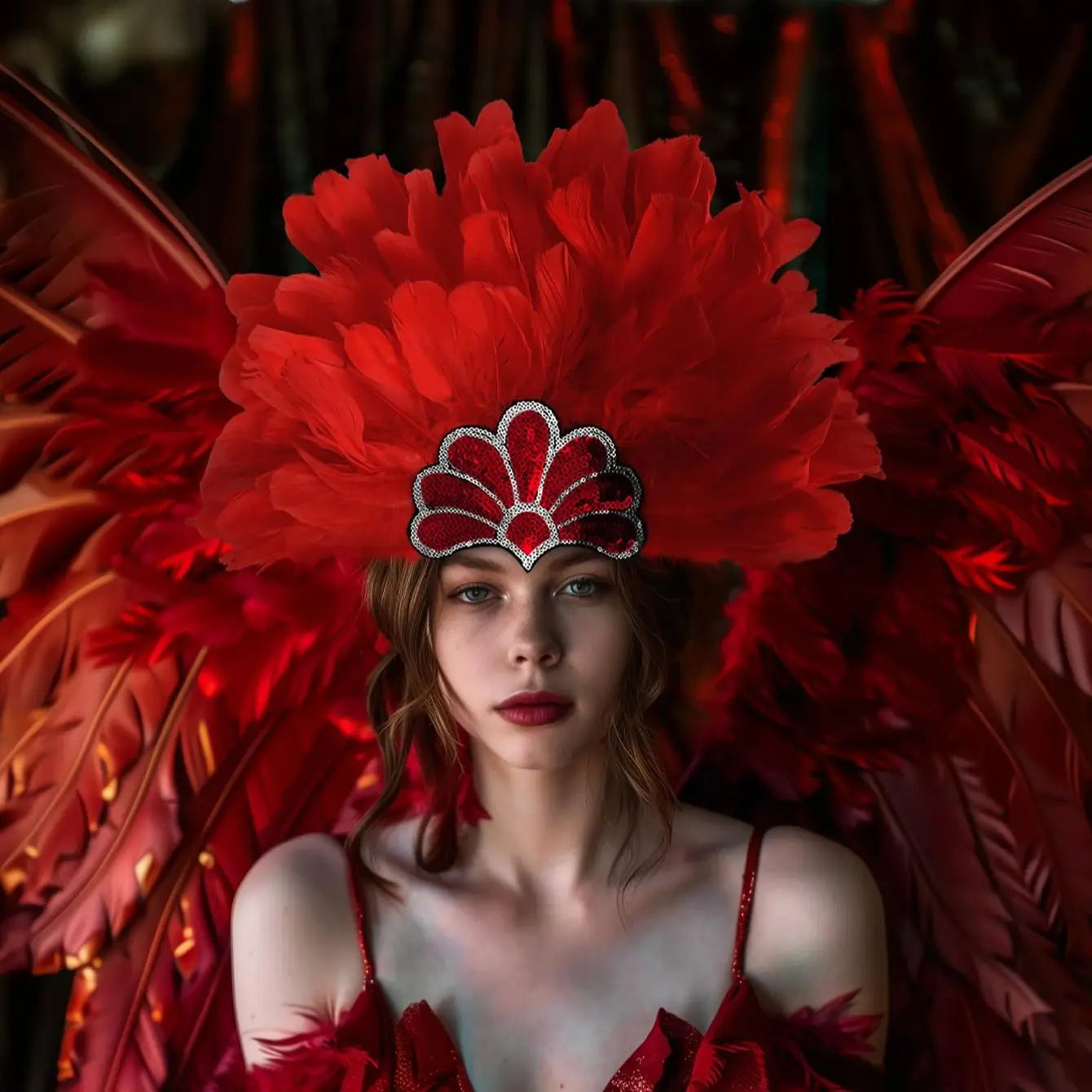 Headdress Plumes Multicolores