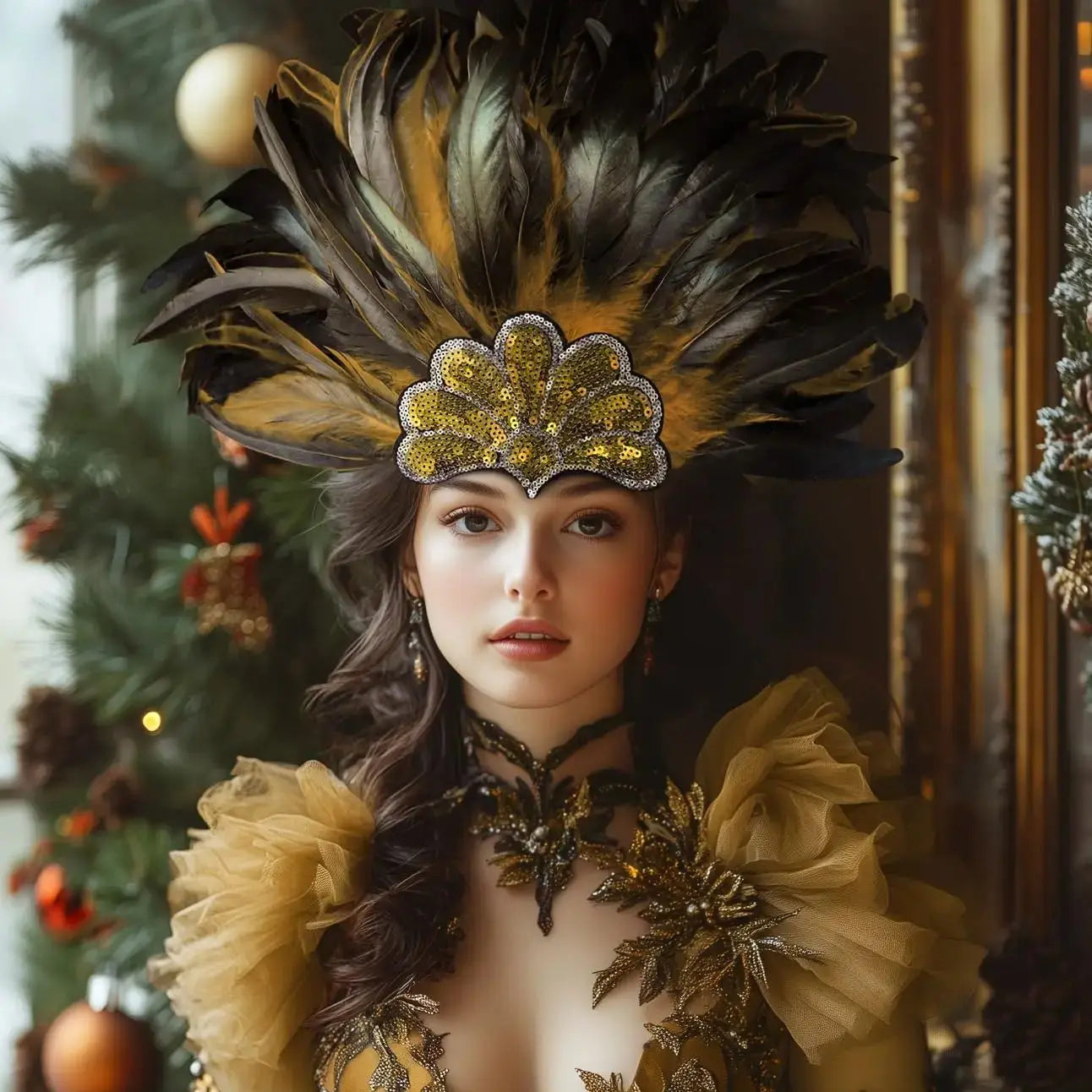 Fascinator Plumes Multicolores