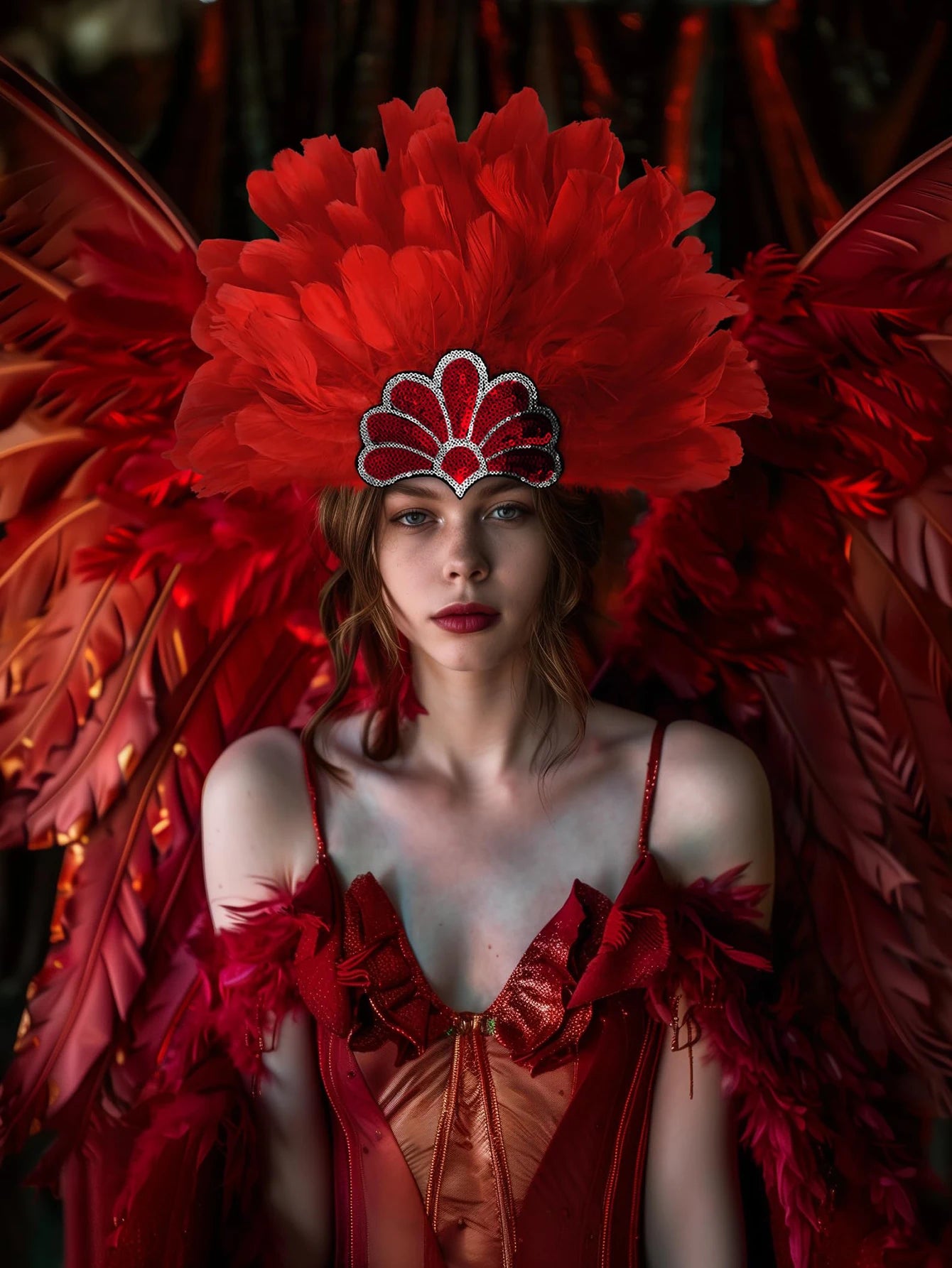 Headdress Plumes Multicolores