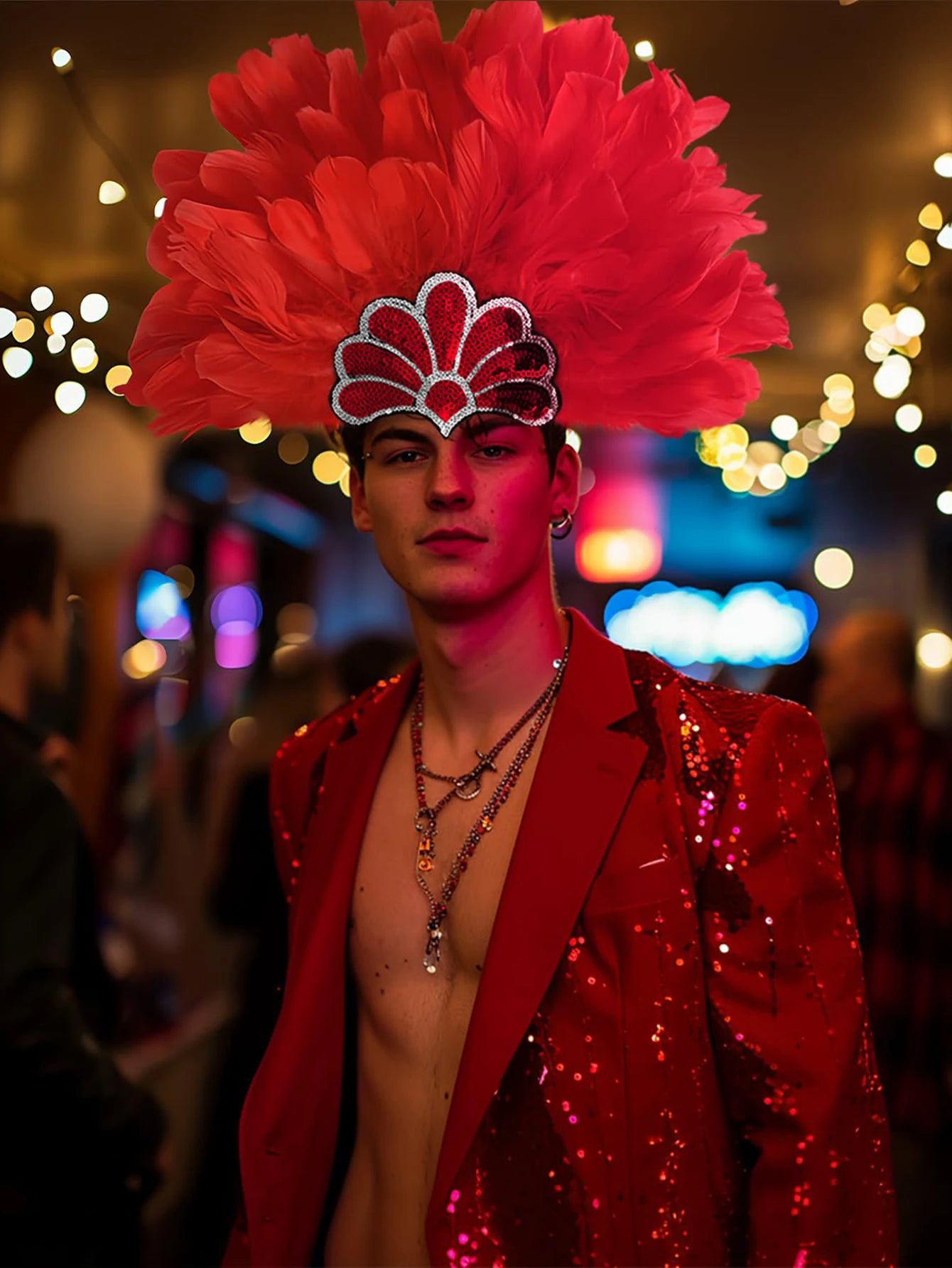 Headdress Plumes Multicolores