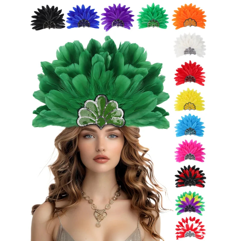 Headdress Plumes Multicolores