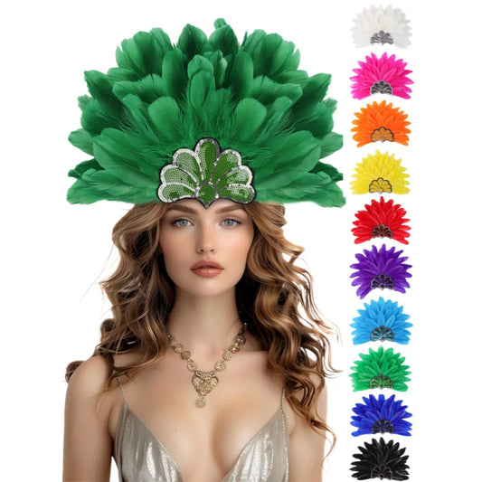 Headdress Plumes Multicolores