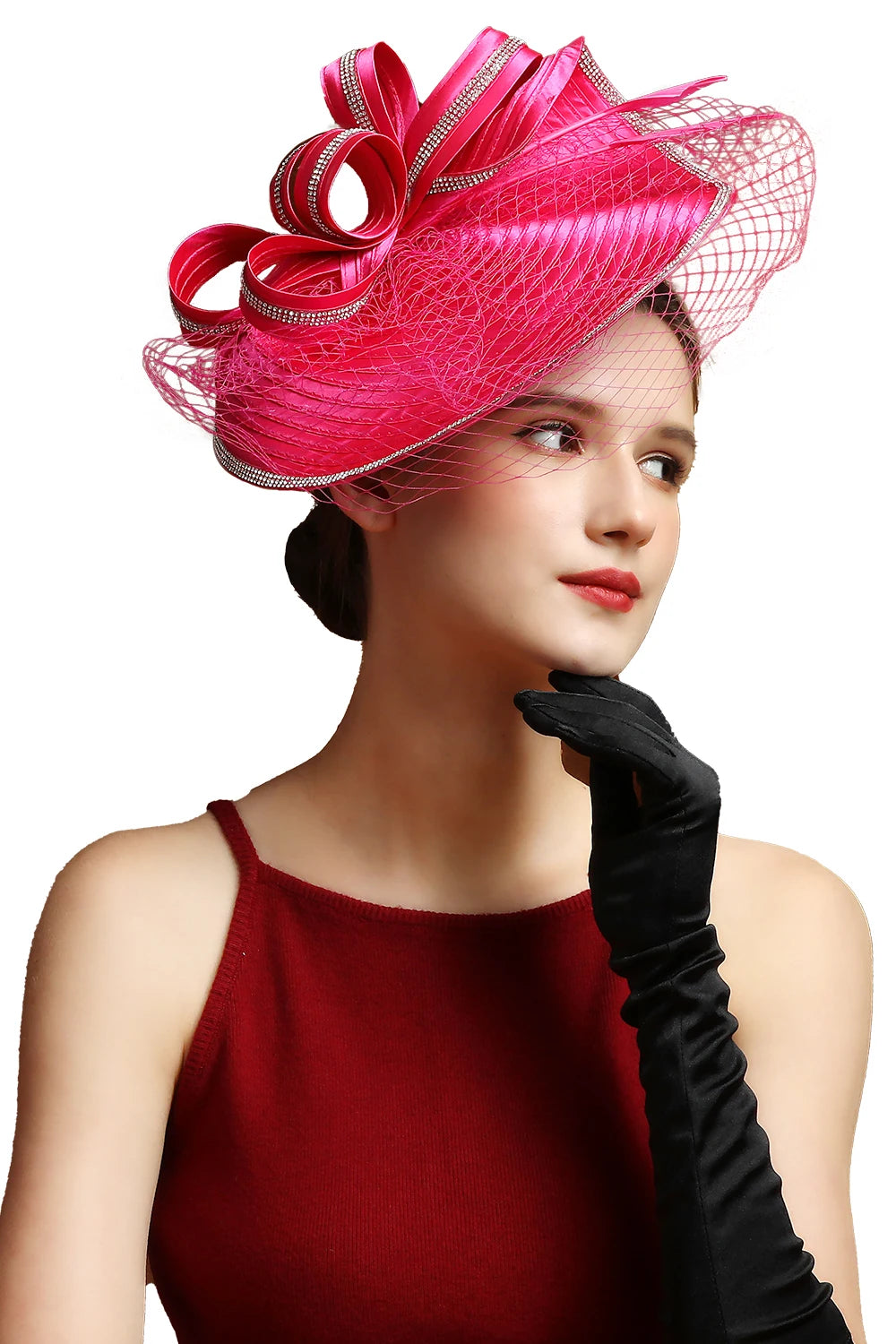 Fascinator Satin de Noël