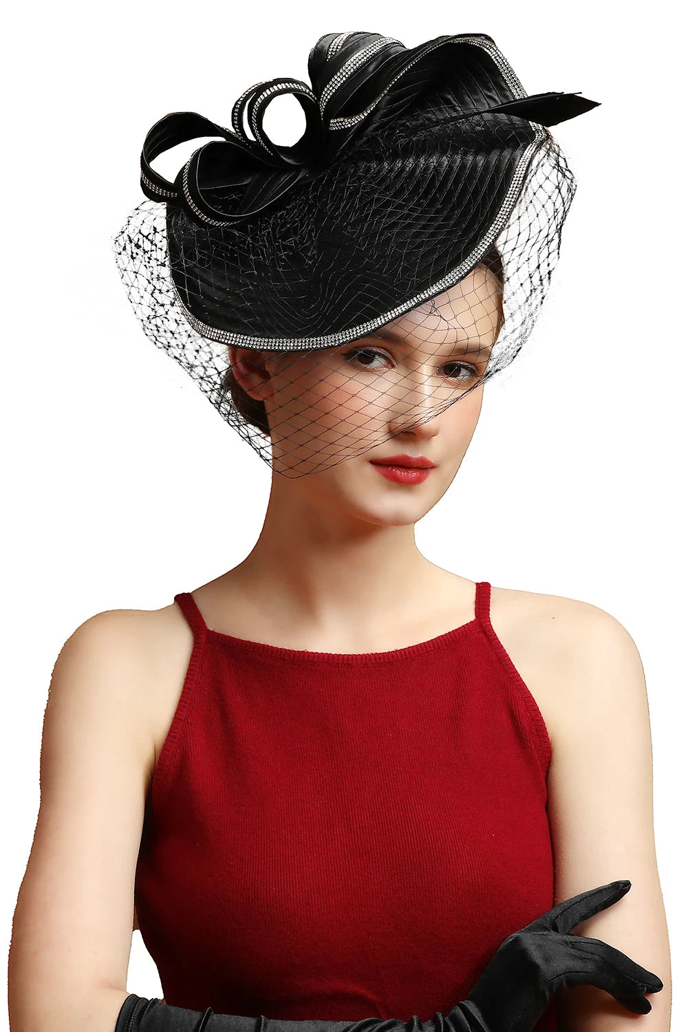 Fascinator Satin de Noël