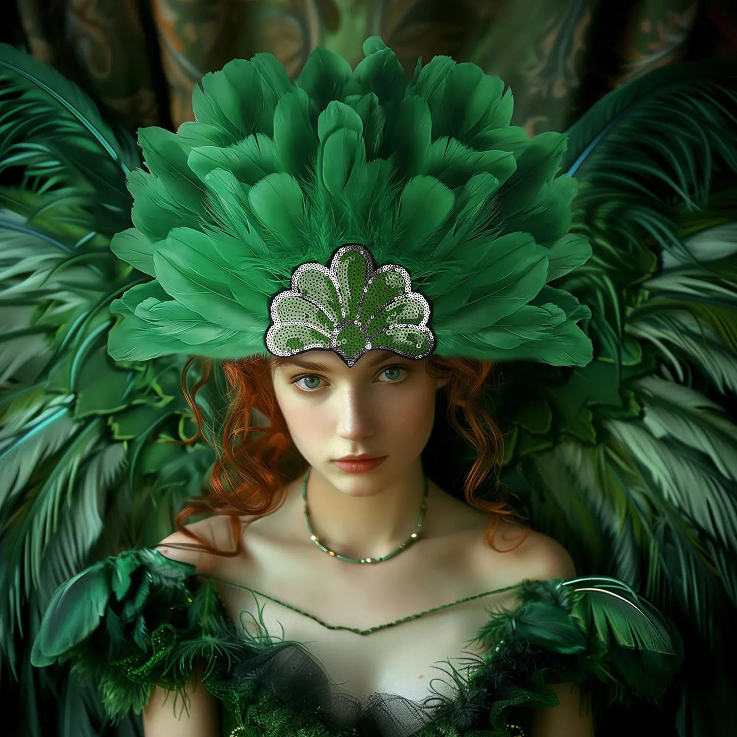 Headdress Plumes Multicolores