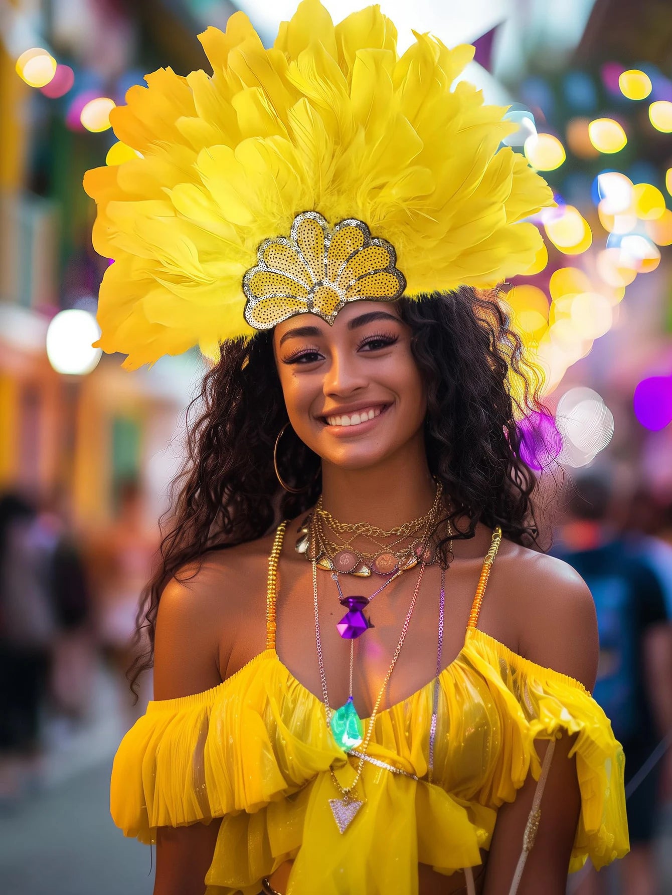 Headdress Plumes Multicolores