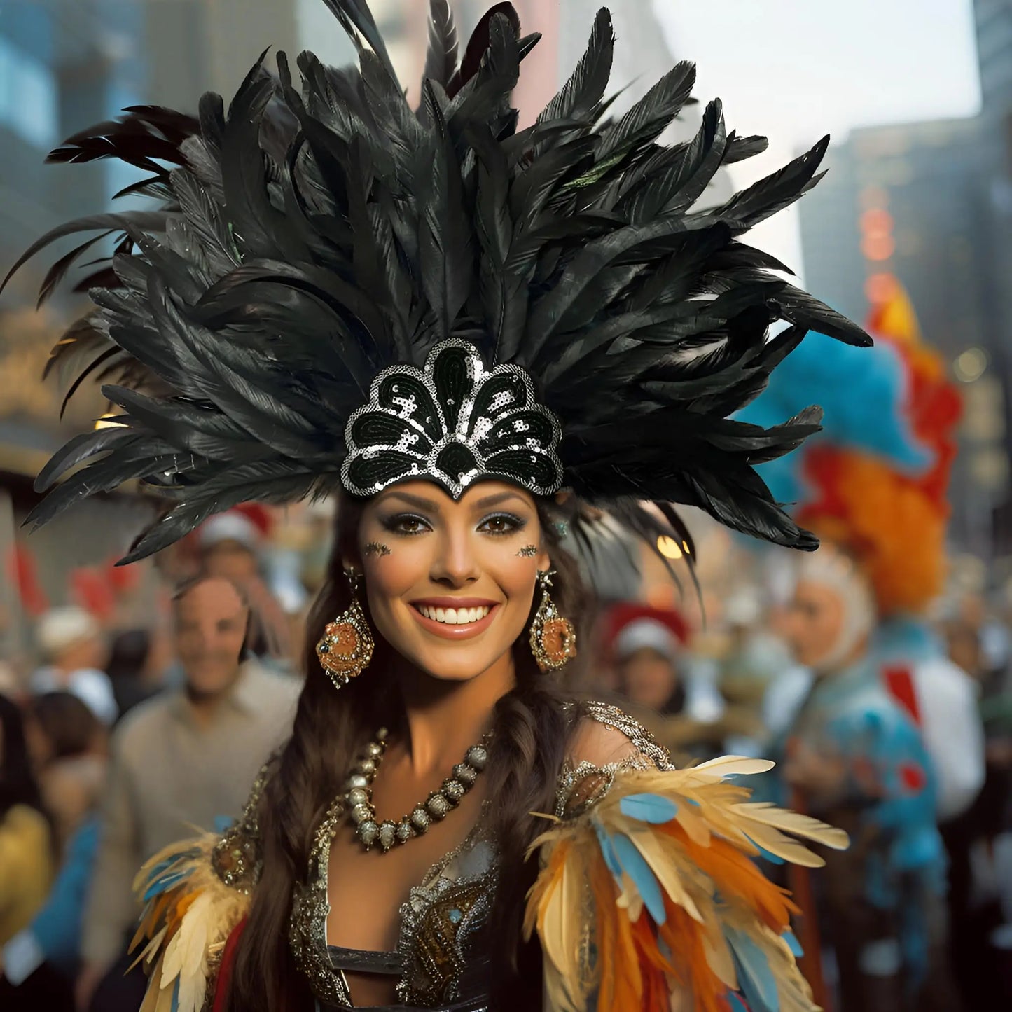 Fascinator Plumes Multicolores