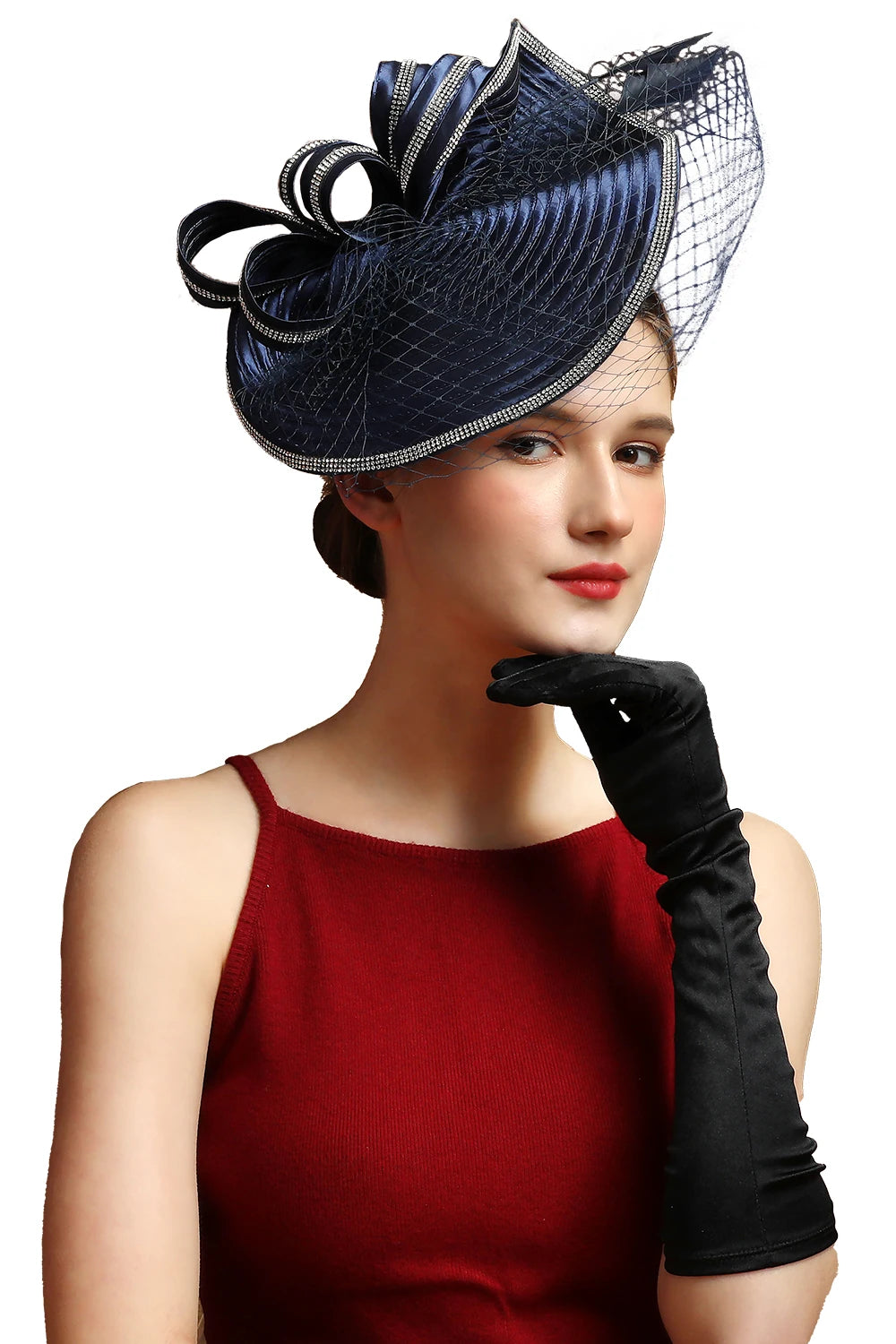 Fascinator Satin de Noël