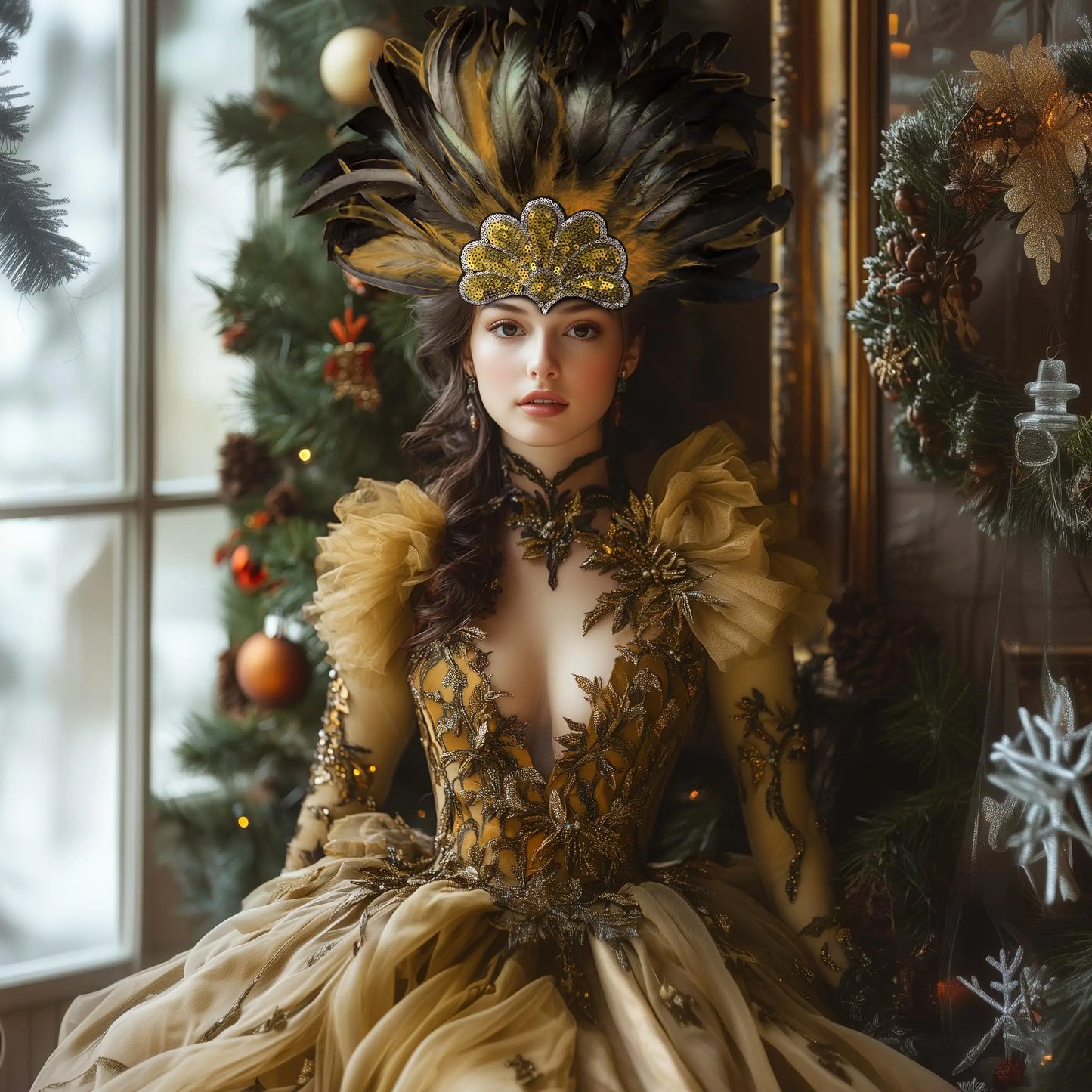 Fascinator Plumes Multicolores