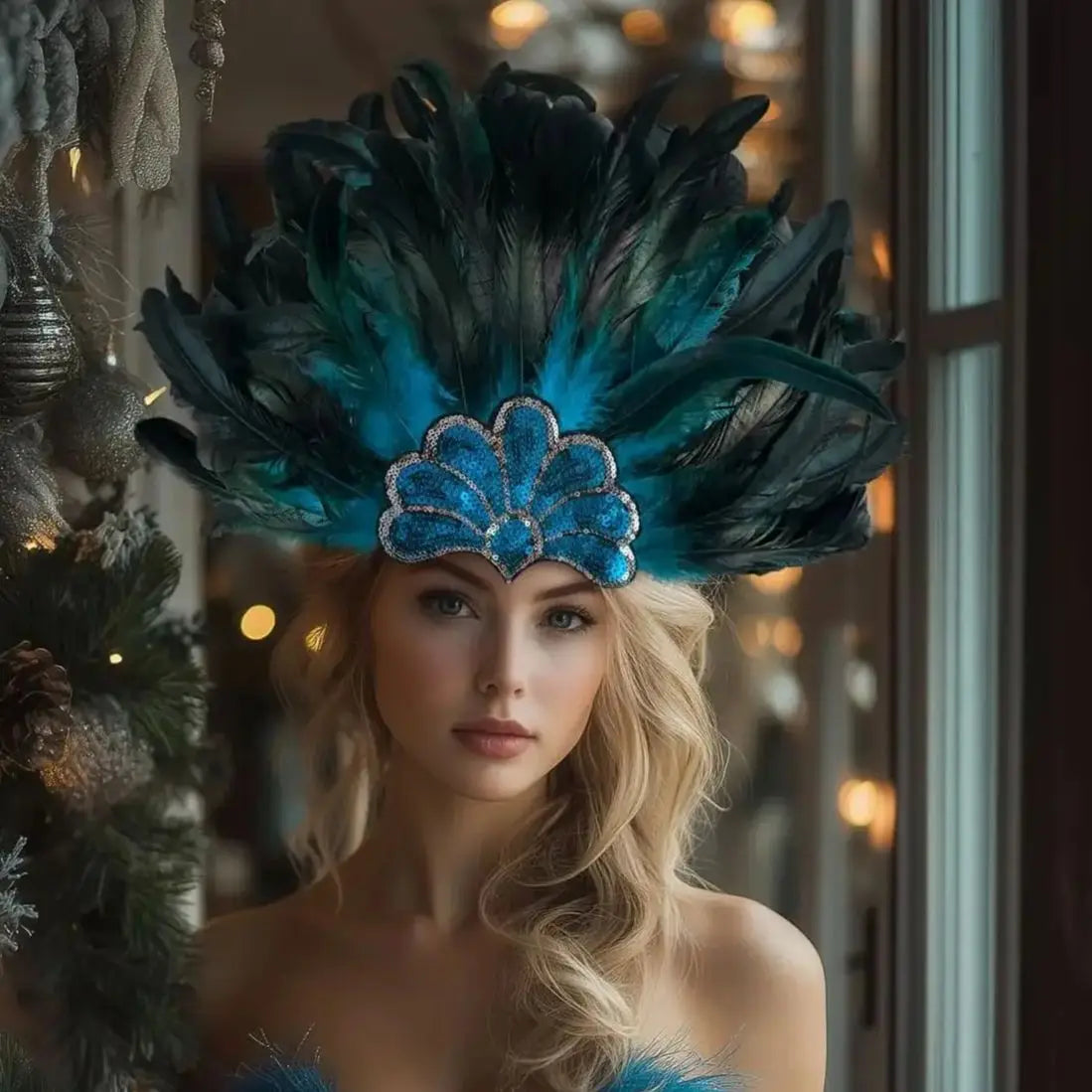 Fascinator Plumes Multicolores